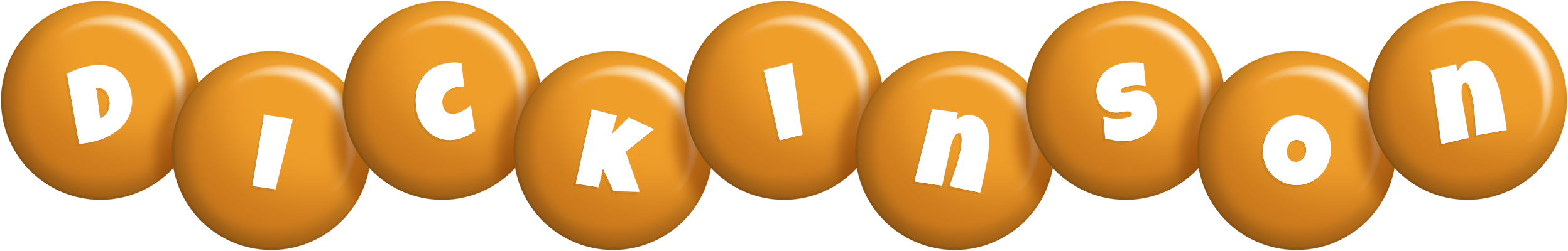 Dickinson candy-orange logo