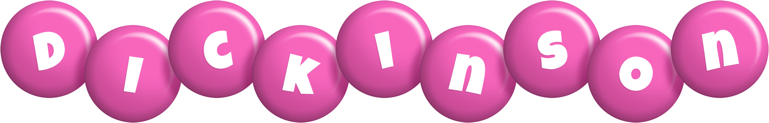 Dickinson candy-pink logo