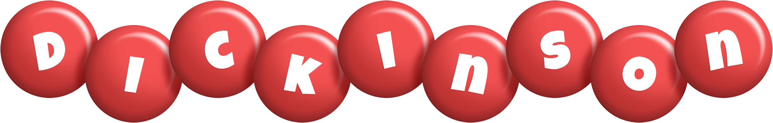 Dickinson candy-red logo