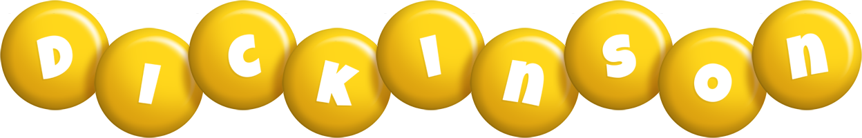 Dickinson candy-yellow logo