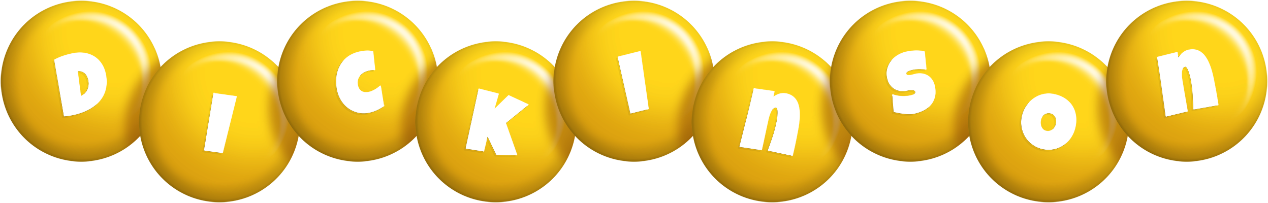 Dickinson candy-yellow logo