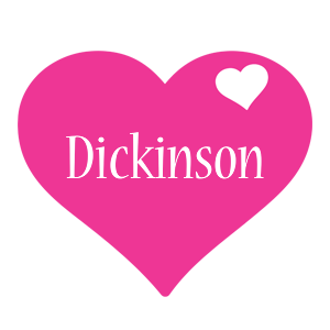 Dickinson love-heart logo