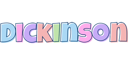 Dickinson pastel logo