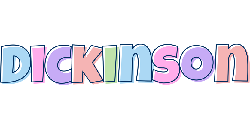 Dickinson pastel logo