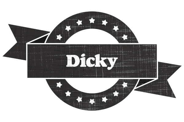 Dicky grunge logo