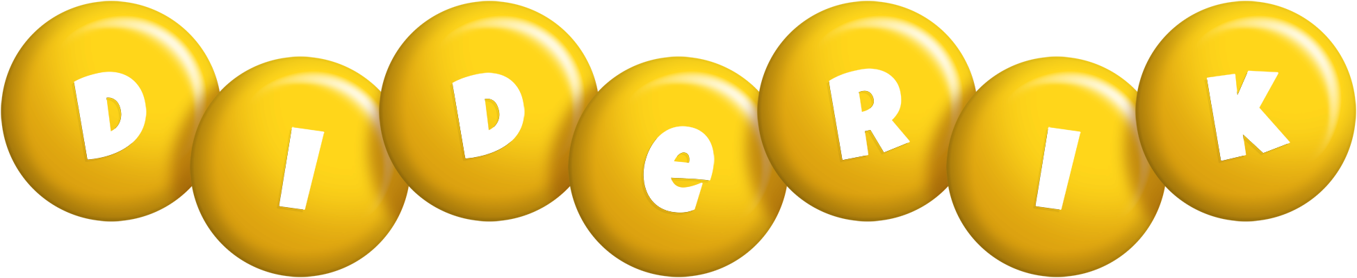 Diderik candy-yellow logo
