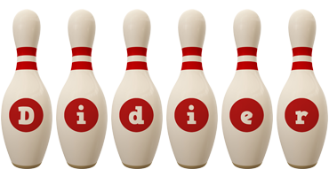 Didier bowling-pin logo