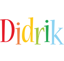 Didrik birthday logo