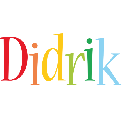 Didrik birthday logo