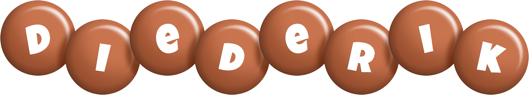 Diederik candy-brown logo
