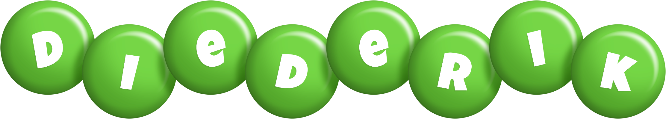 Diederik candy-green logo
