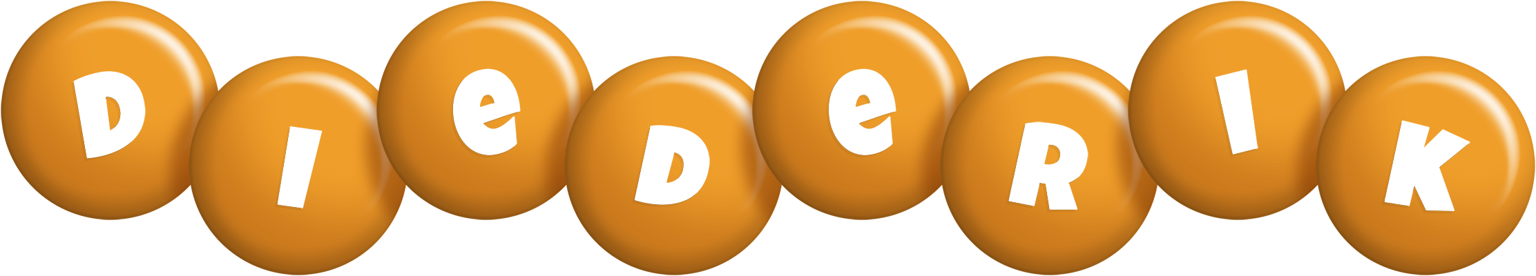 Diederik candy-orange logo