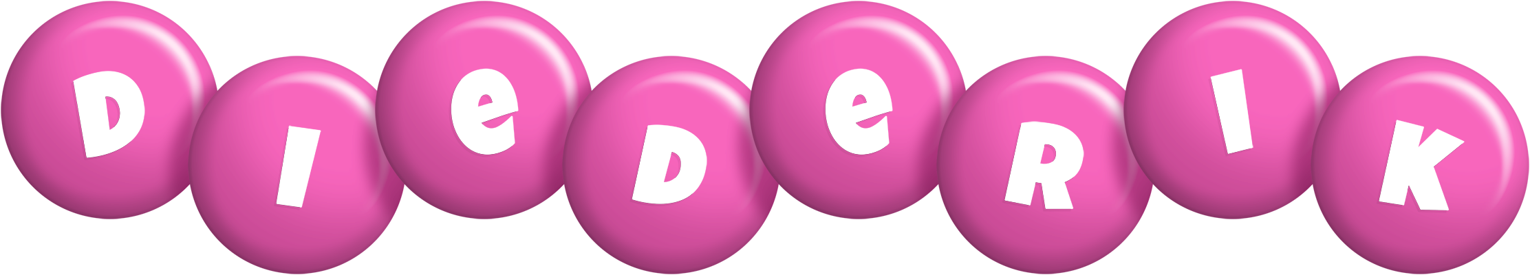 Diederik candy-pink logo
