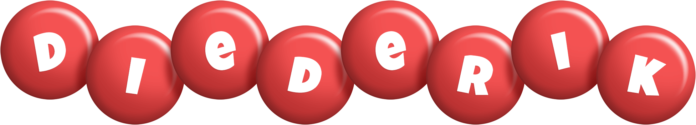 Diederik candy-red logo