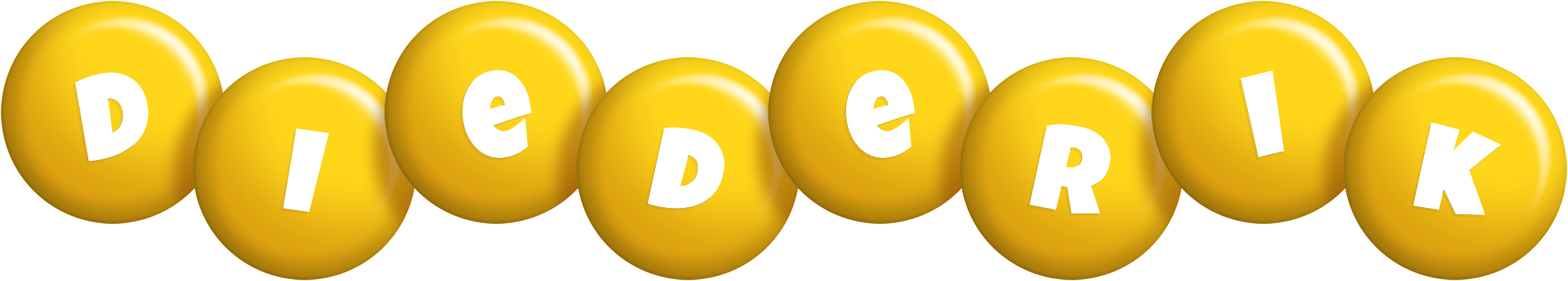 Diederik candy-yellow logo