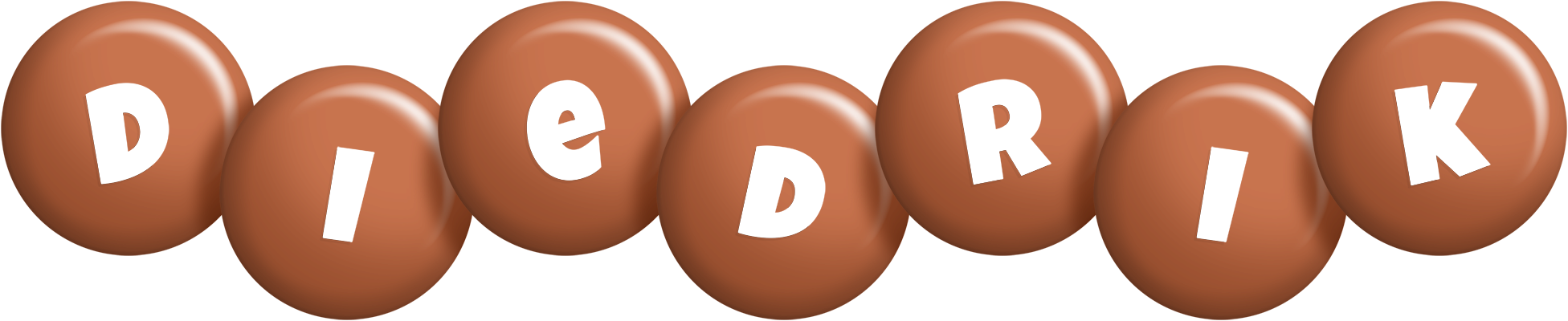 Diedrik candy-brown logo