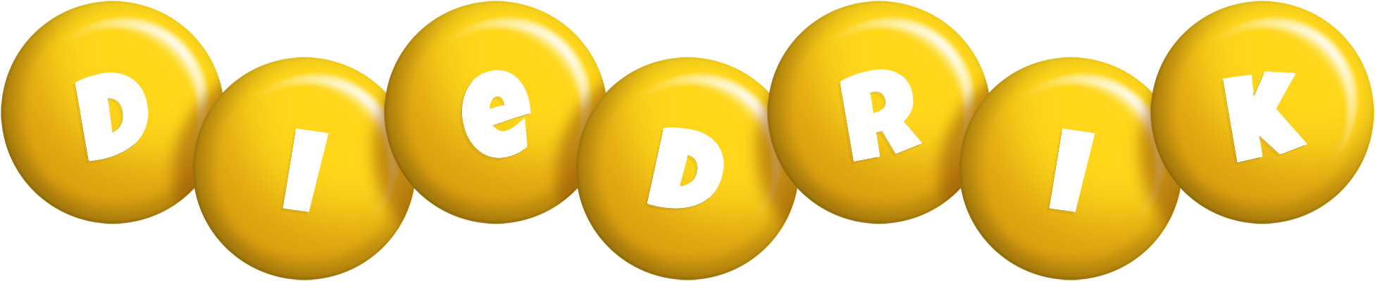Diedrik candy-yellow logo