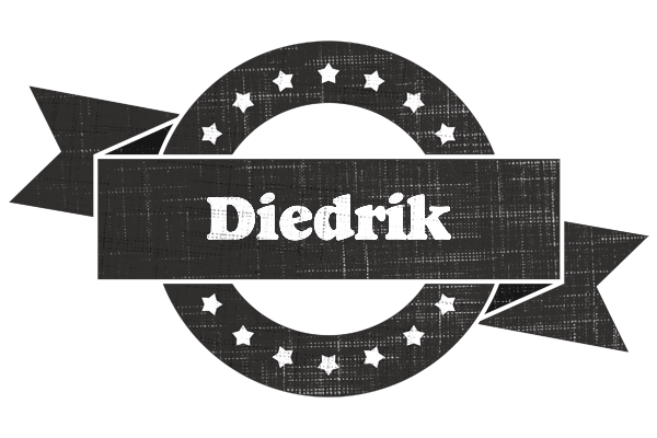 Diedrik grunge logo