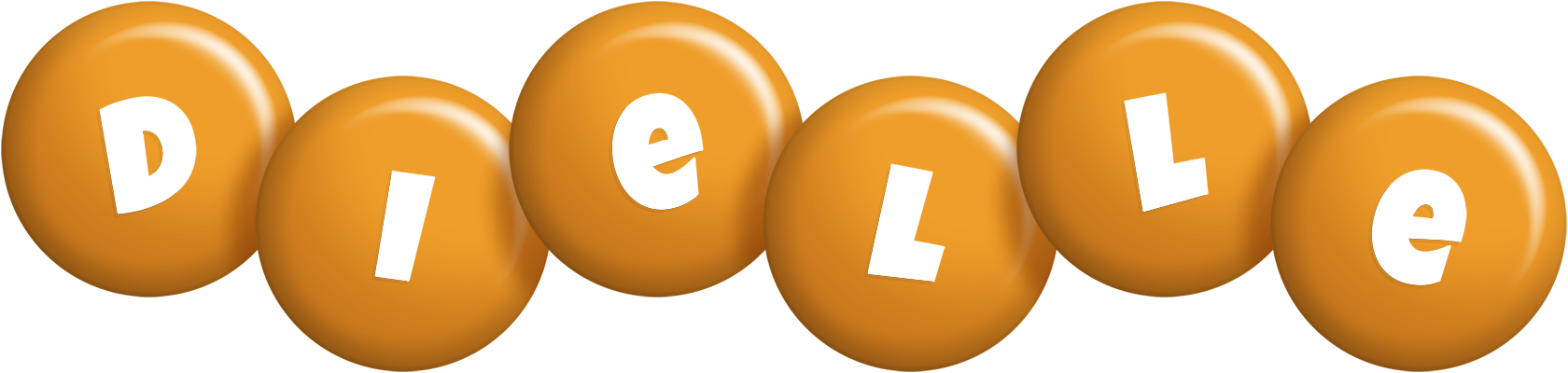 Dielle candy-orange logo