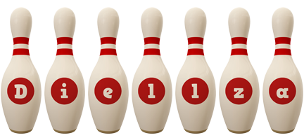 Diellza bowling-pin logo