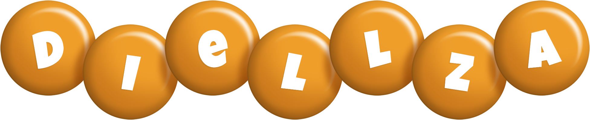 Diellza candy-orange logo