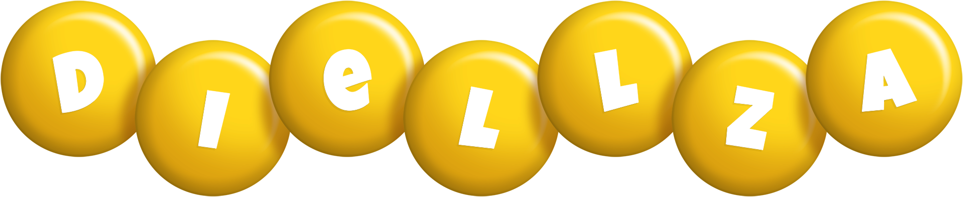 Diellza candy-yellow logo