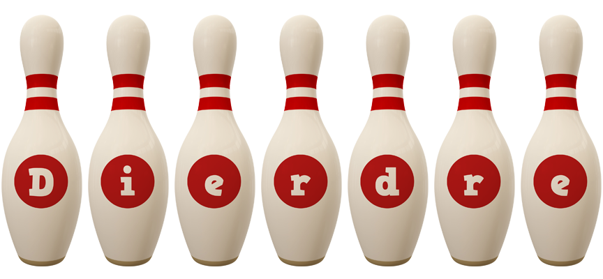 Dierdre bowling-pin logo