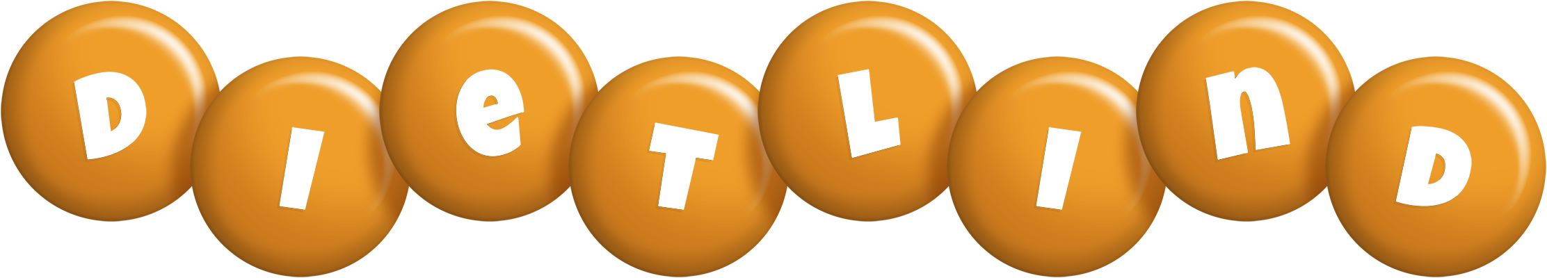 Dietlind candy-orange logo