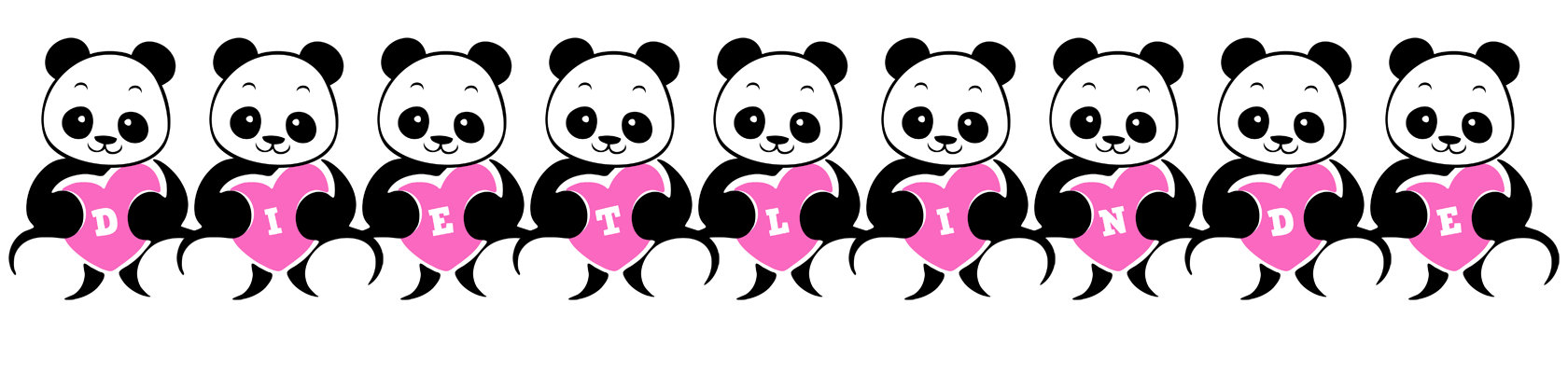 Dietlinde love-panda logo
