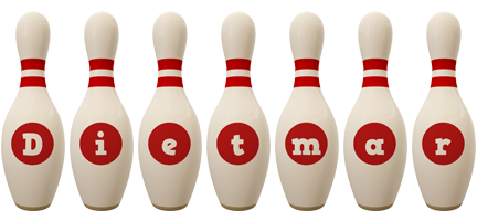 Dietmar bowling-pin logo