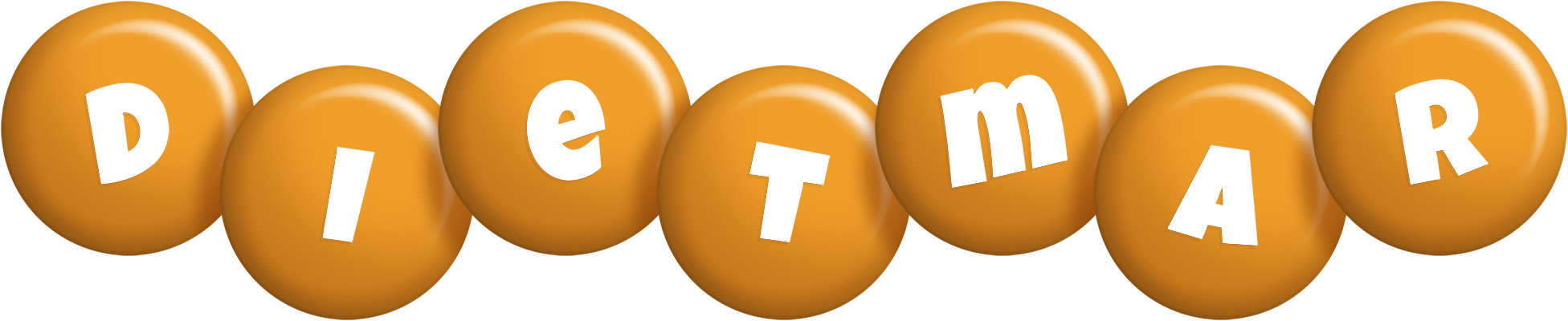 Dietmar candy-orange logo