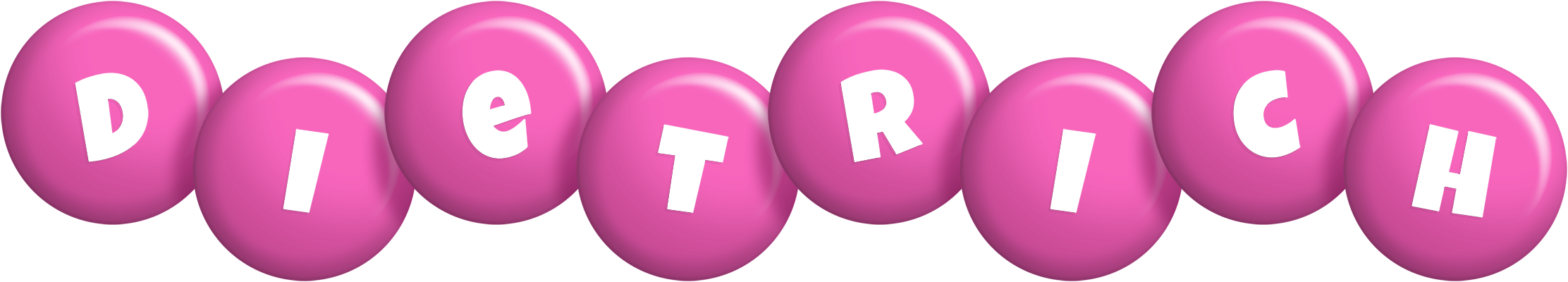 Dietrich candy-pink logo