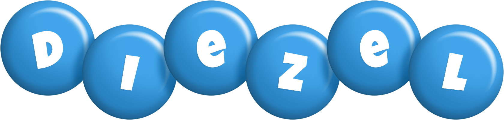 Diezel candy-blue logo