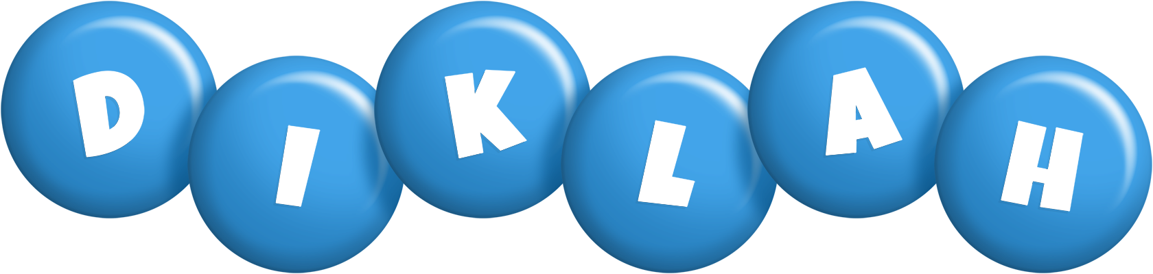 Diklah candy-blue logo
