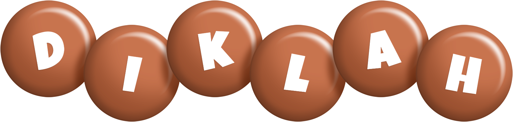 Diklah candy-brown logo