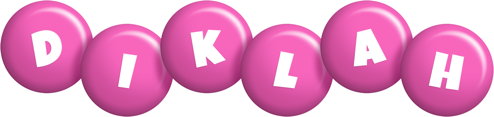 Diklah candy-pink logo