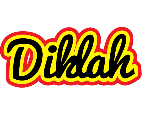 Diklah flaming logo