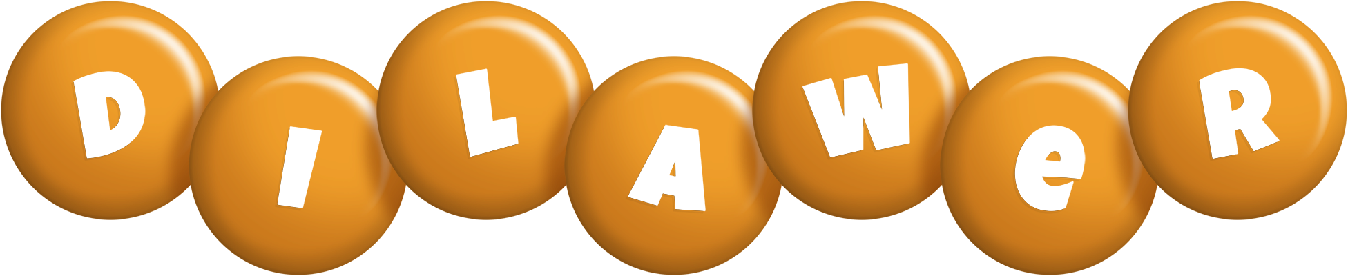 Dilawer candy-orange logo