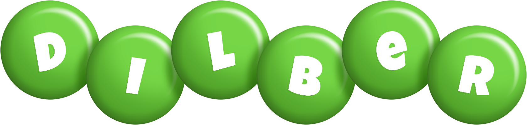 Dilber candy-green logo