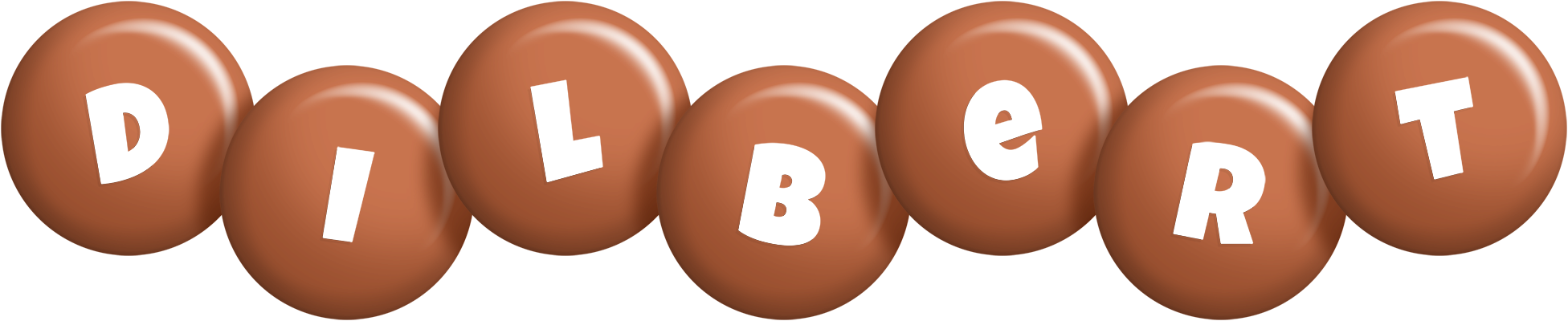 Dilbert candy-brown logo