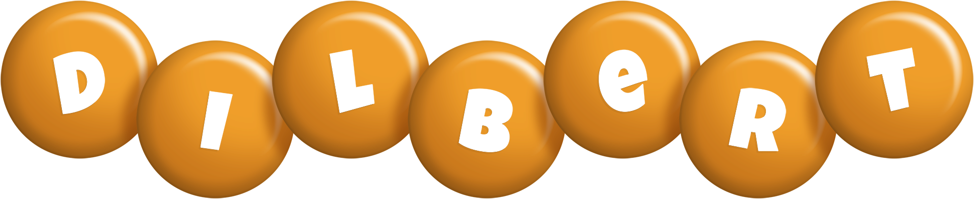 Dilbert candy-orange logo