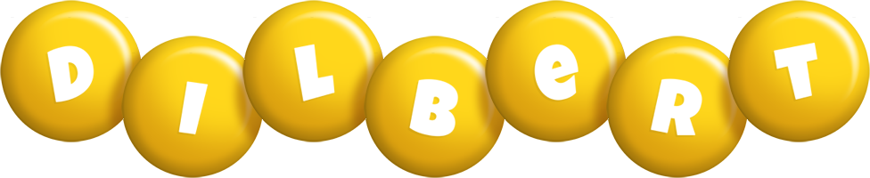 Dilbert candy-yellow logo