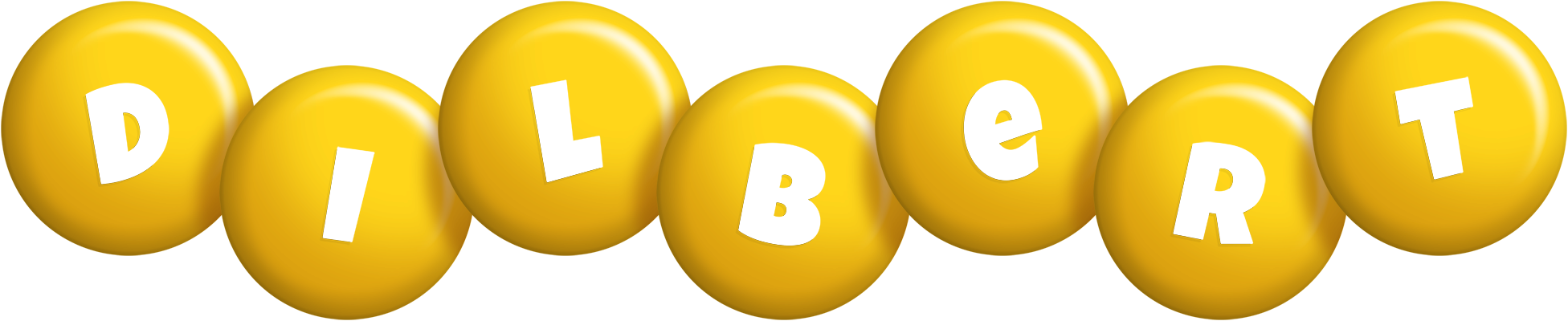 Dilbert candy-yellow logo