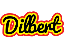 Dilbert flaming logo