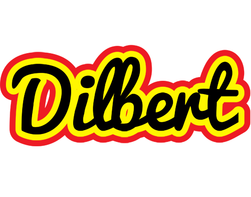 Dilbert flaming logo