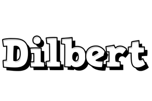 Dilbert snowing logo