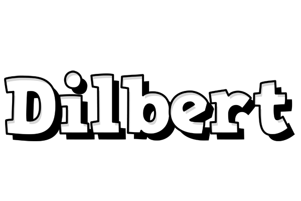 Dilbert snowing logo