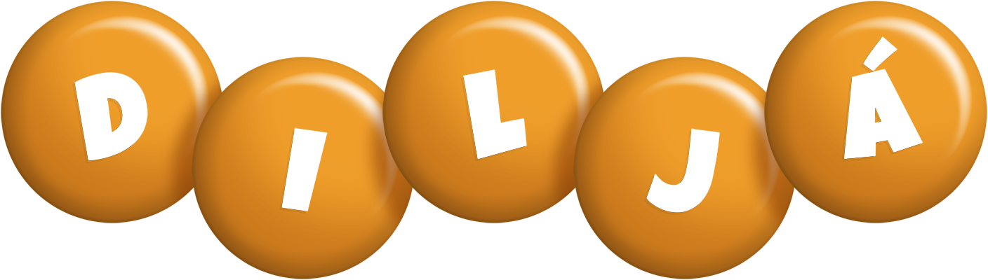 Diljá candy-orange logo