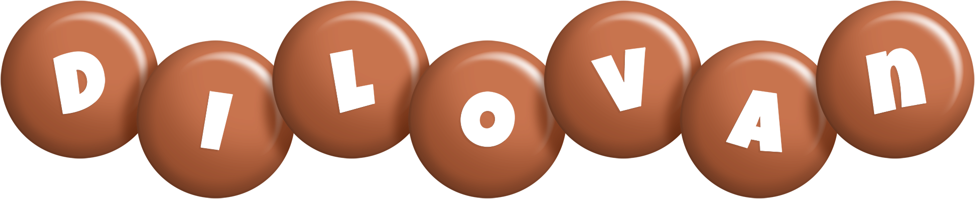 Dilovan candy-brown logo