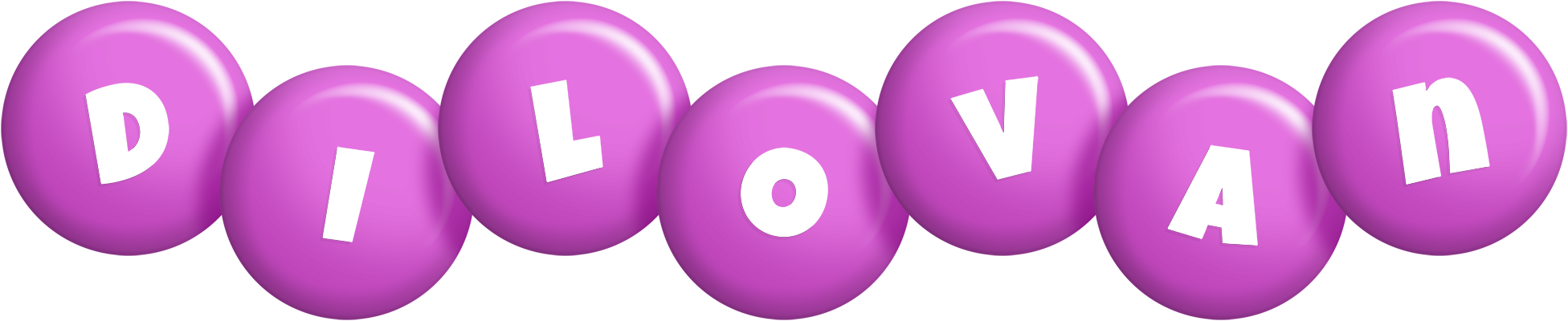 Dilovan candy-purple logo